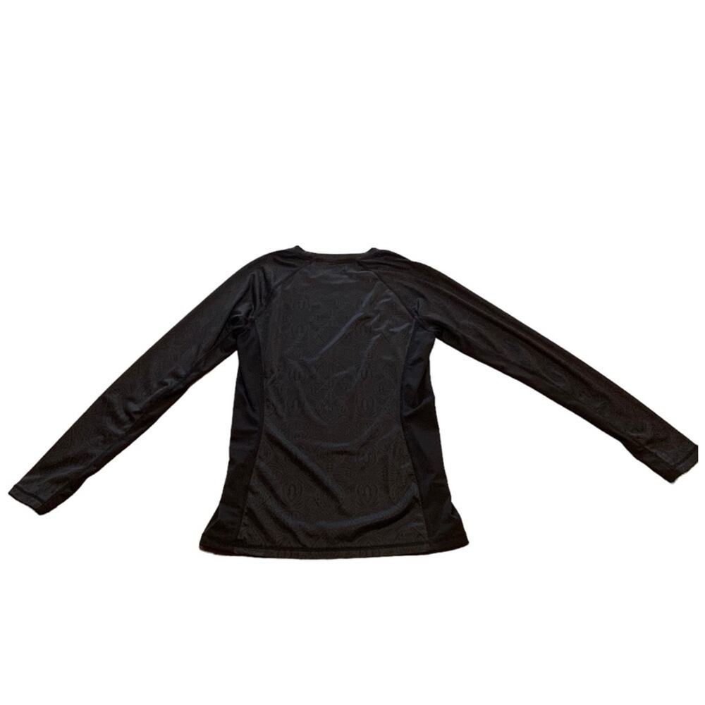 Athleta Long‎ Sleeve Cool Down Workout Top Abstract Geometric Print Size XS - Picture 2 of 9